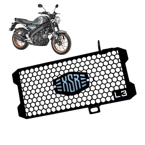Image of L3 MODZ XSR 155 Radiator Guard - Honeycomb Design Grill Protector | High Airflow (1, silver)