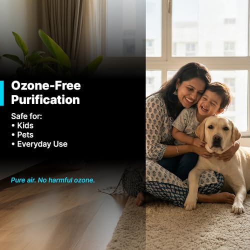 Image of Qubo Smart Air Purifier Q400 Filter for Home by Hero Group | 99.99% Allergen Removal | True HEPA13 | 9000 Hrs Filter Life | App & Voice Control