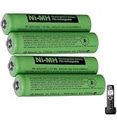 OSIM 4Pack BK-40AAABU Ni-MH AAA Rechargeable Batteries 1.2V AAA Ni-MH Rechargeable Batteries 400m...