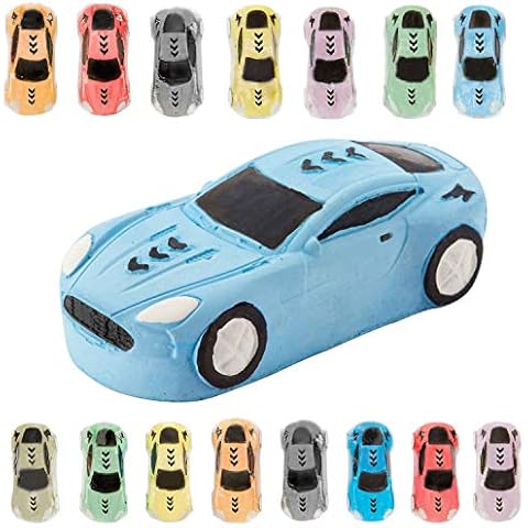 KINIA 15 Jumbo Race Car Sidewalk Chalk - Party Favors Goody Bag Pack - Birthdays, Easter, Christmas and More - Individually Wrapped - Washable - Beautiful Gift Box (Race Car Multicolor) Cover