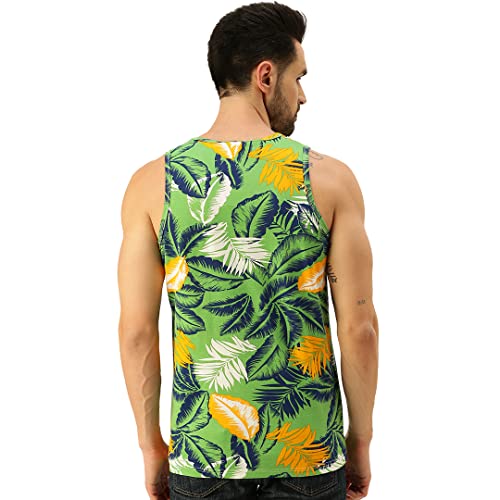 Image of Veirdo Men's Cotton Printed Regular Fit Vest