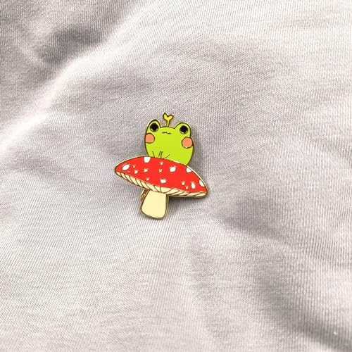 Image of Cute Frog Enamel Pin Brooch Badge for Bag Clothing Jewelry Gift