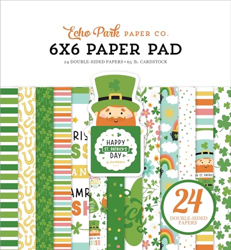 Echo Park Double-Sided Paper Pad 6"X6" 24/Pkg-Happy St. Patrick's Day