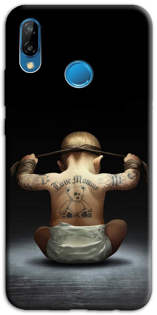 Mixroom - Cover Custodia Case In TPU Silicone Morbida Per HUAWEI P SMART PLUS 2019 Fantasia I Love Mom N186