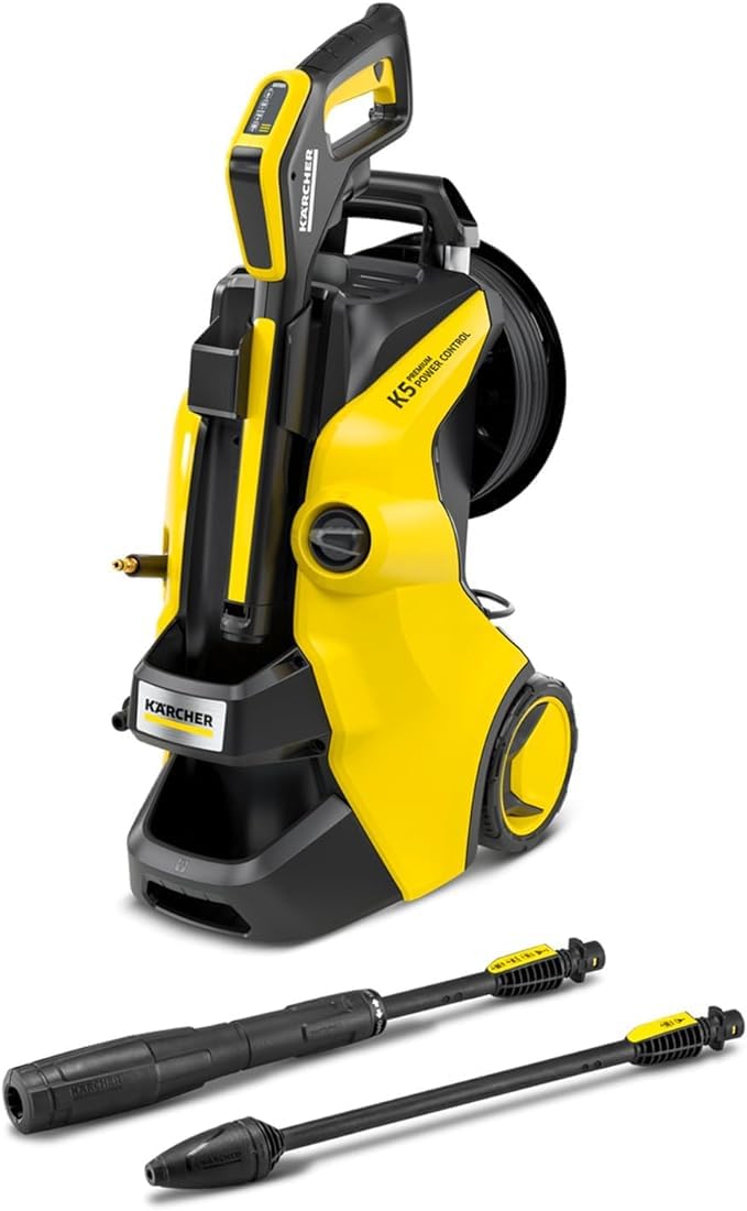 Kärcher Hidrolimpiadora K 5 Premium Power Control Home, presión: 145 Bar, caudal: 500 l/h, Rendimiento: 40 m²/h, Peso: 13,9 kg, Pistola de Alta presión, Boquilla Turbo, Lanza, Kit para el hogar