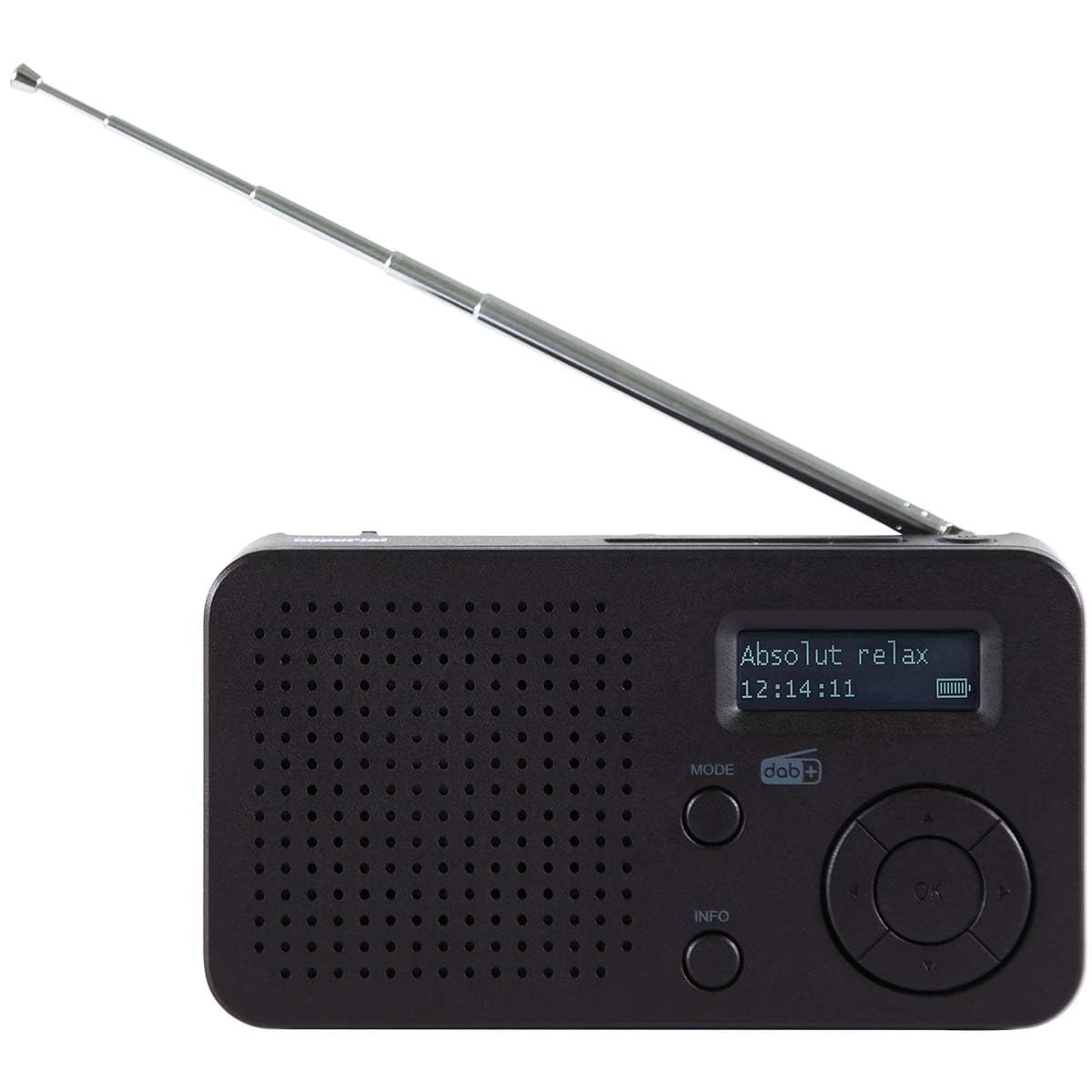 DABMAN 17 radio portátil DAB+/FM con Bluetooth negro