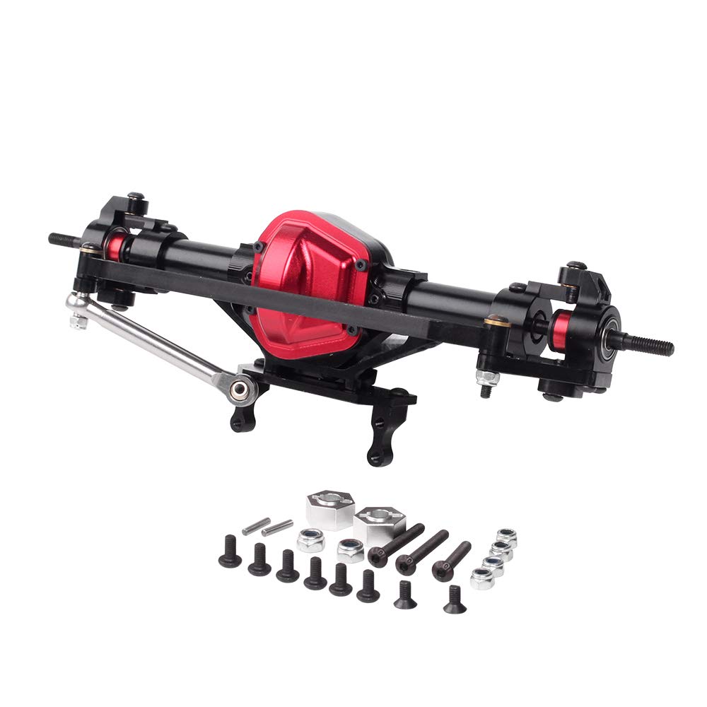 INJORA RC Front Axles CNC RC Metal Axle for 1:10 RC Crawler Axial SCX10 D90 Recat Gen 7 (Set B)