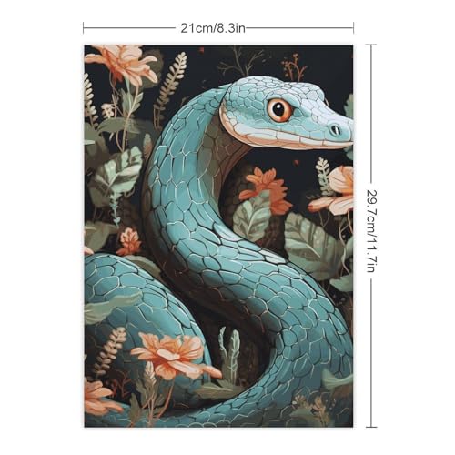 Sticker serpent et fleur imperméable décoration bouteille d'eau - 3