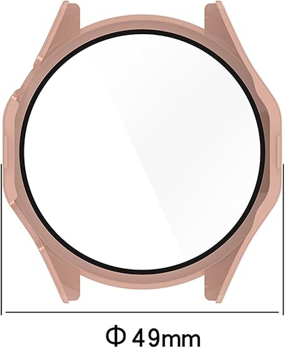 Miniatura 2 de Paquete de 6 fundas rígidas de policarbonato con protector de pantalla de vidrio templado compatible con Huawei Watch GT4 de 1.812 pulgadas (1.811