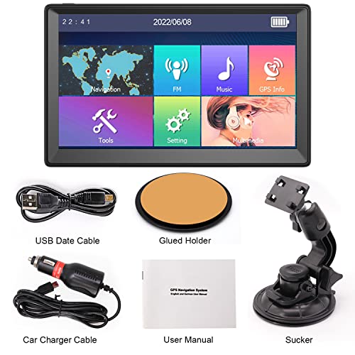 Gps Navigation For Car Truck - 9 Inch Navigation System With 2023 Lifetime Free Map Updates, Pre-Loaded Us/Ca/Mx Maps, Voice Broadcast, Speed Camera Warning And Touch Screen, Vehicle Gps Unit Handheld #TOP6