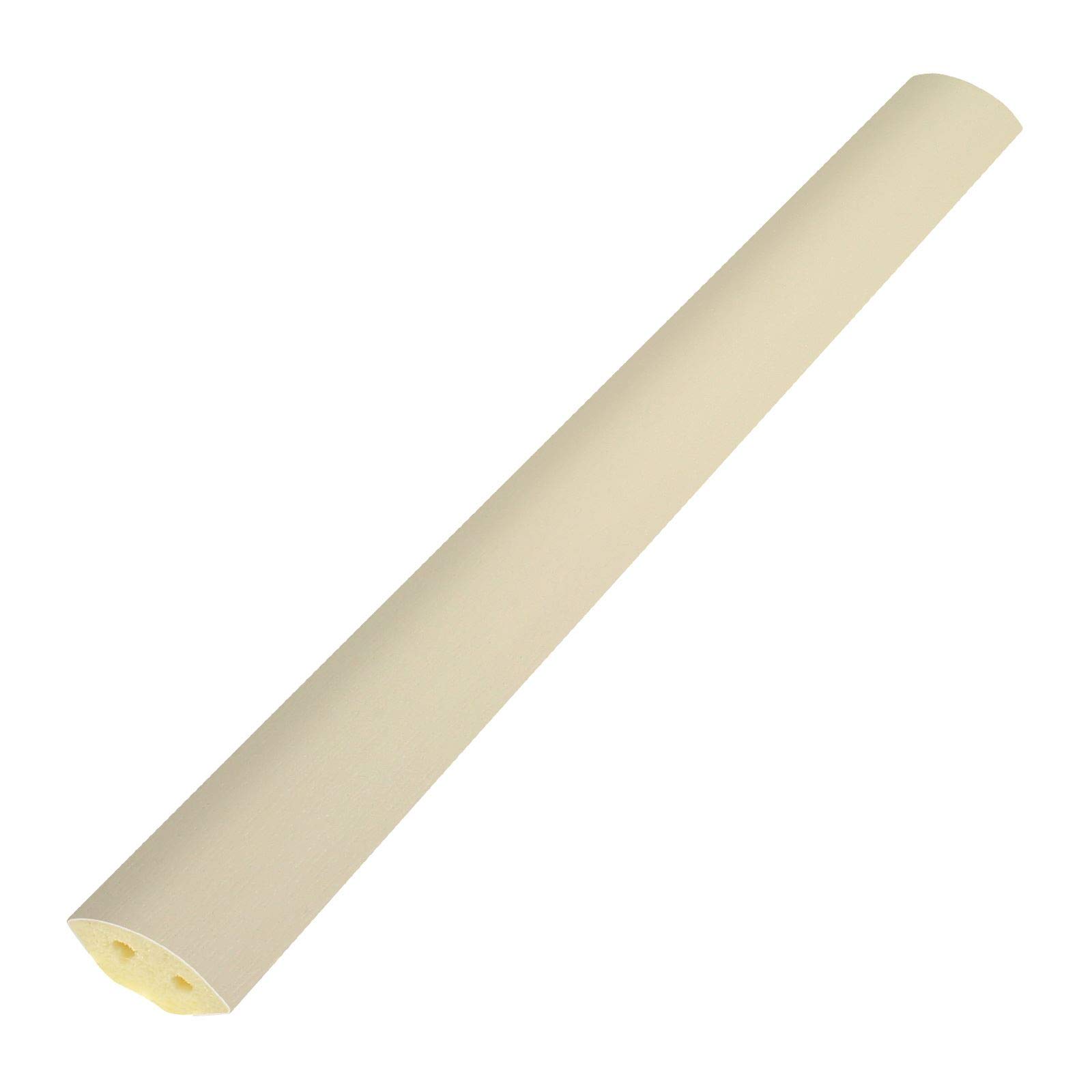 Quadrant Bead uPVC Plastic Window Door Bead Finishing Trim (2.5m) - 17.5mm, Cream