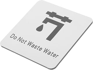 Water Conservation Poster Save Water Warning Sign Easy Install Home Security Decor
