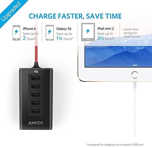 Car Charger (Compatible with Quick Charge Devices), XINKSD 30W Dual USB Car Charger, PowerDrive Speed 2 with PowerIQ 2.0 for Galaxy S8/Edge/Note, iPhone Xs/Max/XR/X/8, iPad Pro/Air 2/Mini, and More
