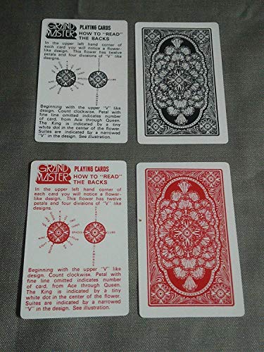 R.S.Magic Tricks (Pack of 2 Deck) Red & Black Grand Master Cheating Playing Card Marked Card Magic