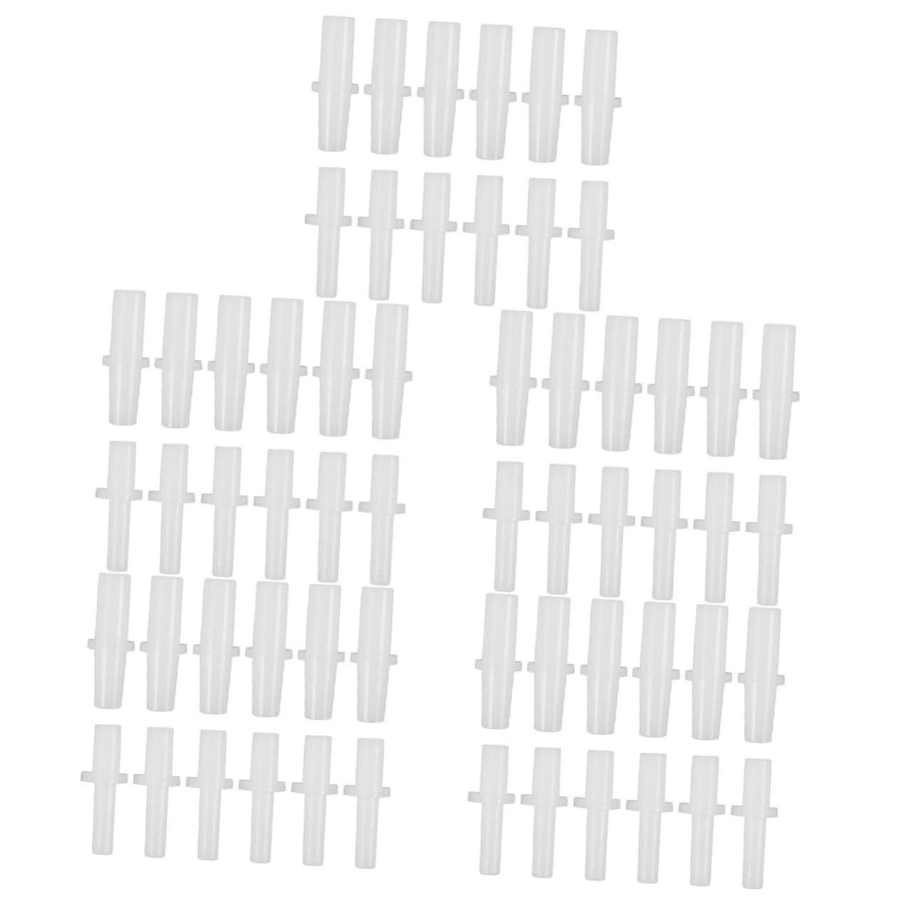 Mikikit Couvre-Pieds De Tente Portable Canne À Pêche Connecteur De Pôle Adaptateur De Poteau Extérieur De Liaison Poteaux Blanche Plastique