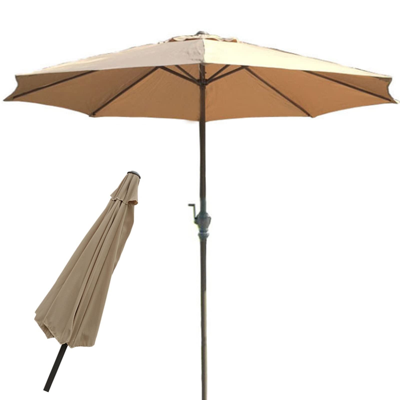 Sombrilla de jardín CLSDRZC multiusos y parasol plegable para terrazas y patios 8