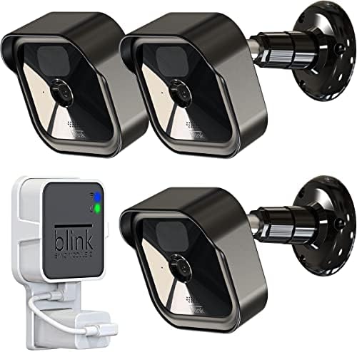 All-New Blink Outdoor Camera Mount, 3 Pack Protective Cover and 360° Adjustable Mounting Bracket with Blink Sync Module 2 Mount for Blink Outdoor Camera Security System (Blink Camera Not Include)