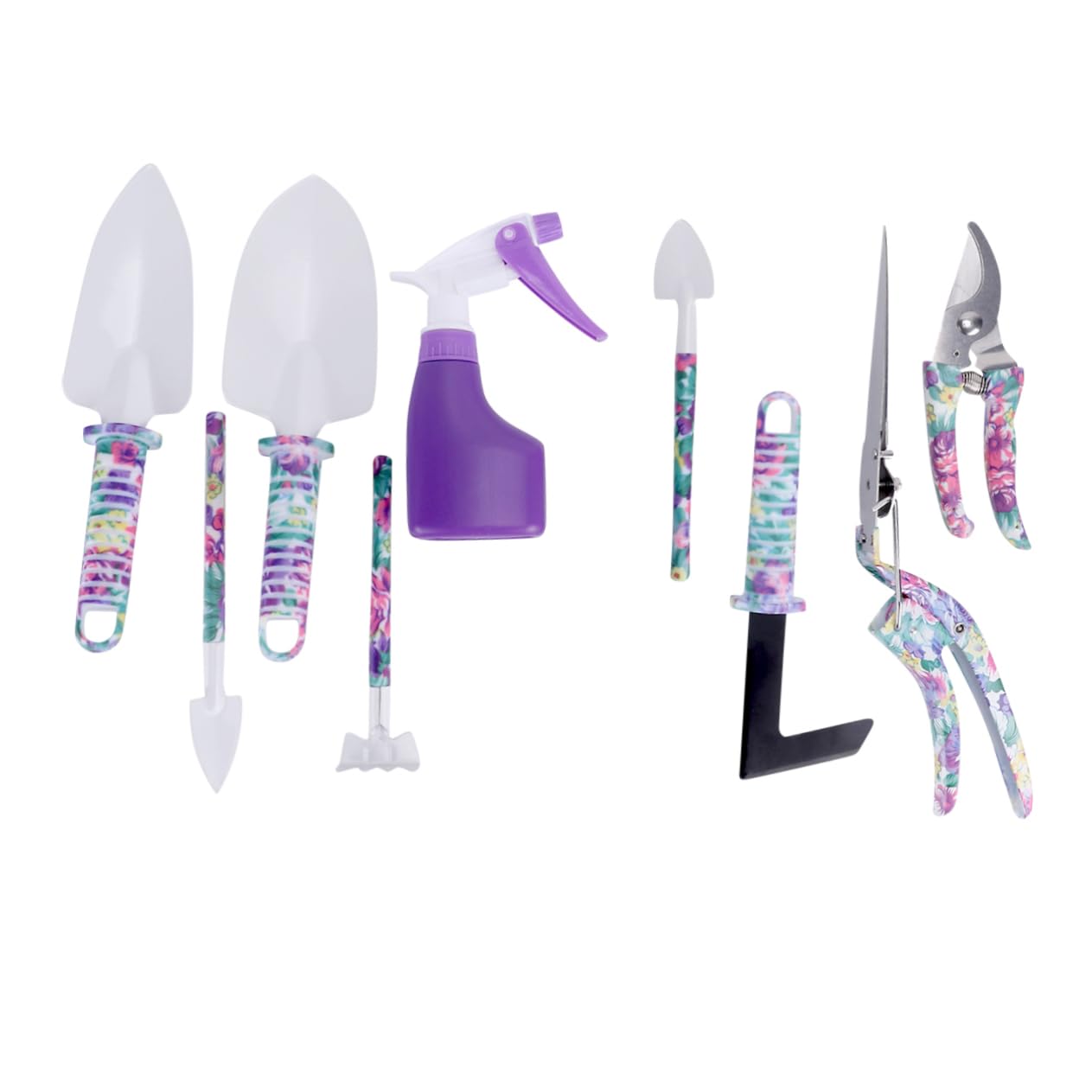 BESPORTBLE 10 Pièces Outils De Jardinage avec Râteau Cisaille Et Pelle Kit De Jardinage Robuste pour Et