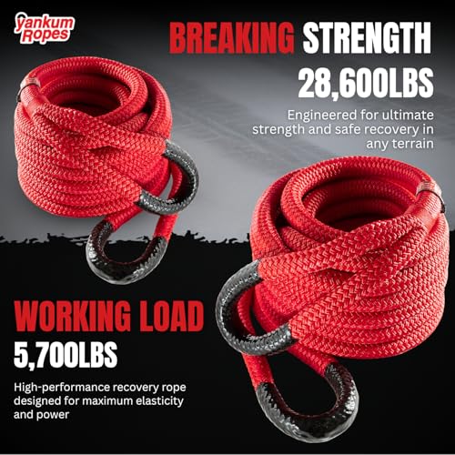 Corde de récupération cinétique Yankum 2,2 cm x 61 m Python 4x4