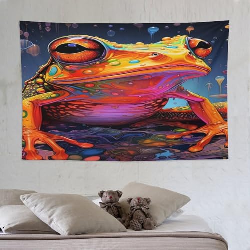 Tapisserie grenouille PAZZK 150×230cm tenture murale tissu