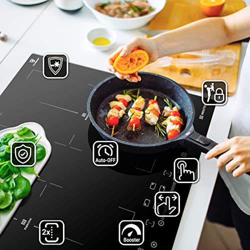 Autarkes Herdset: 60cm Einbaubackofen EB8313ED + 59cm Induktionskochfeld IND5904FZ / Pizzafunktion/Grill/Umluft/Heißluft… – Bild 5