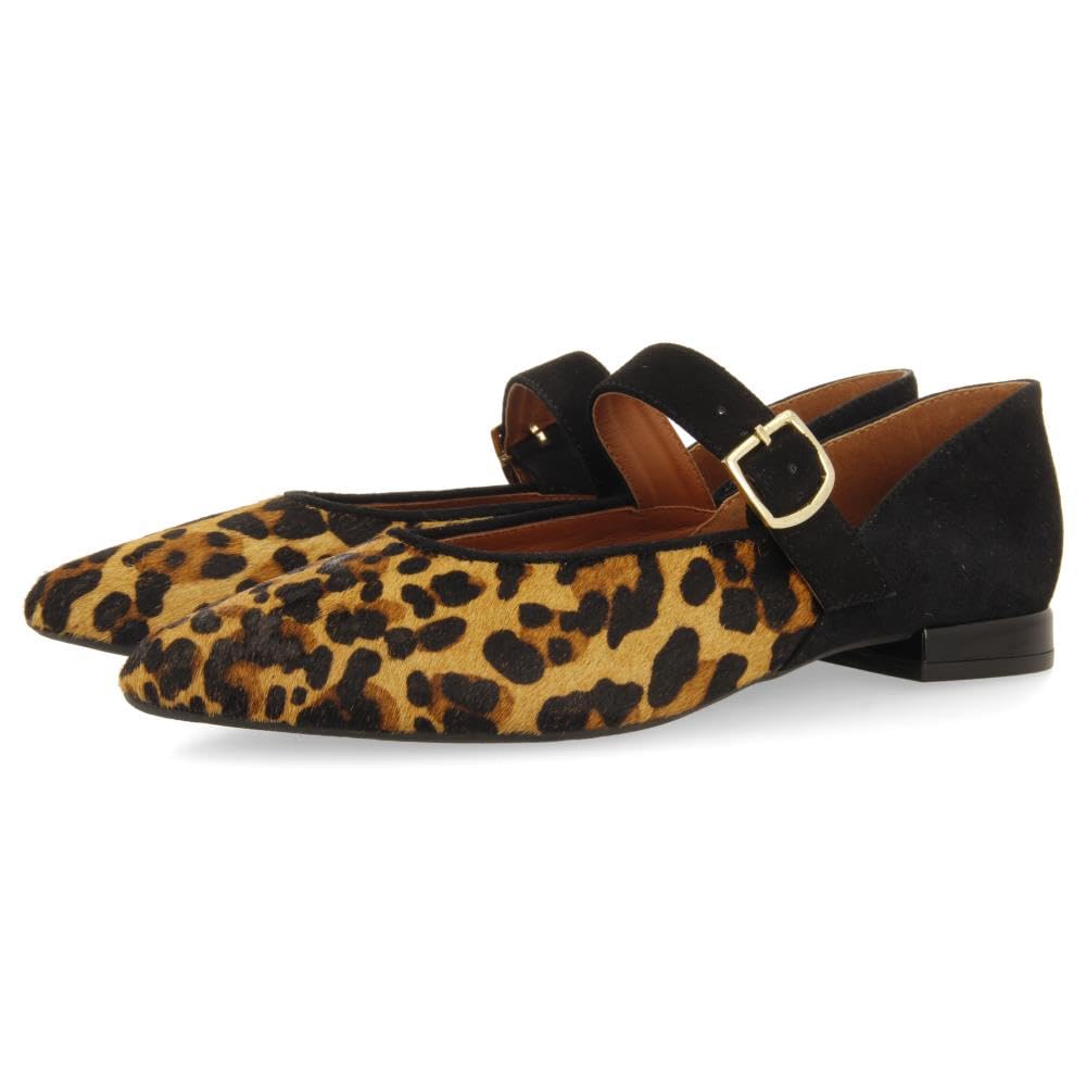 GIOSEPPO Ballerinas Mary Jane Leopard Print FERNITZ, Leopard, 7 UK