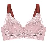 Damen BH Ohne Bügel Große Größen Sport BH Damen Push up Bustier Damen Strech Nahtloser BH Gepolstert Soft Bra Yoga Training BH 3er Pack Damen Entlastungs BH Blüten Ohne Bügel Cup B