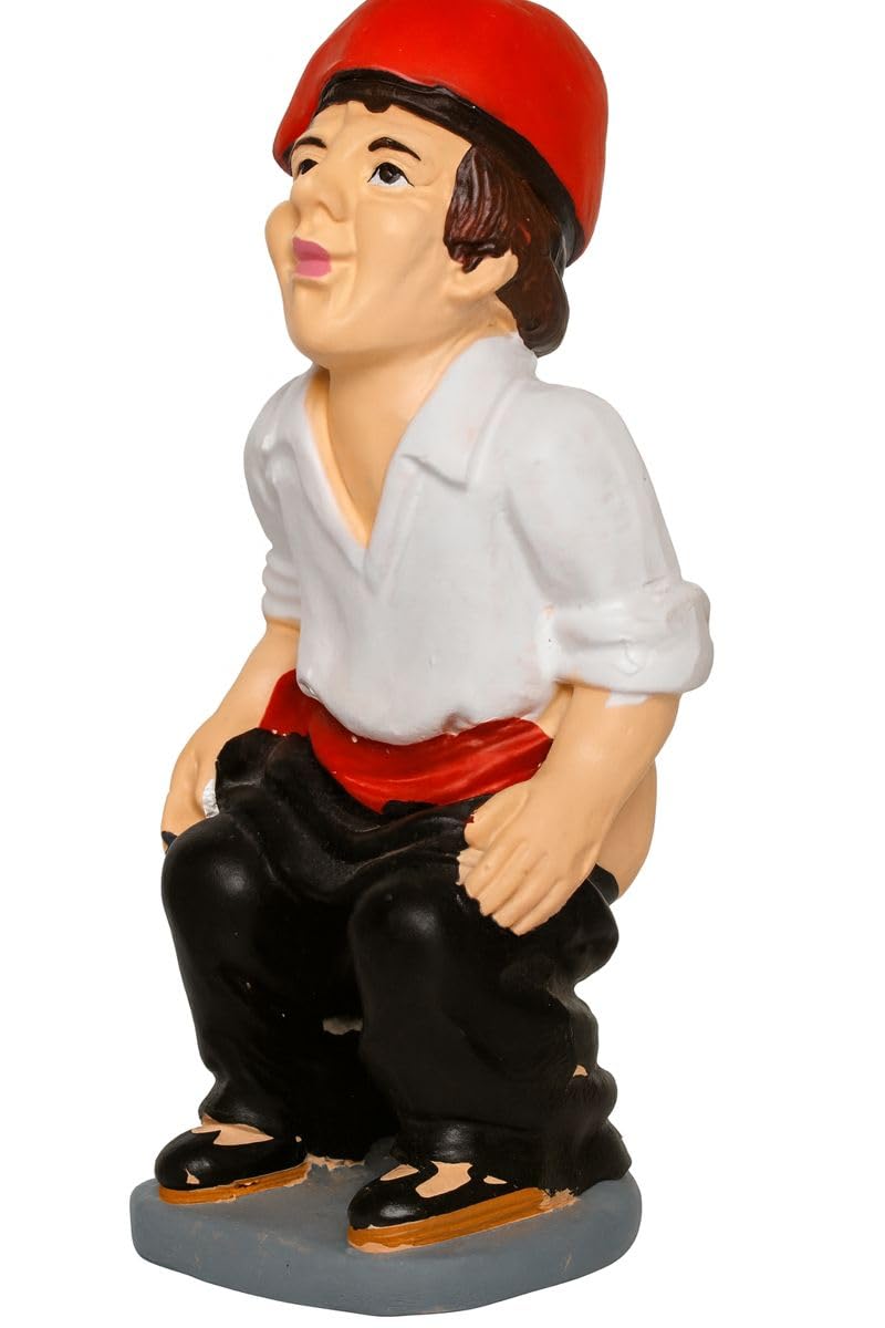 BEST&FREE Caganer o Caganet Belen de Navidad 12cm. La Favorita de Las Figuritas del Belen. Adorno de Navidad para Belenes Navidad Figura cagon Belen.