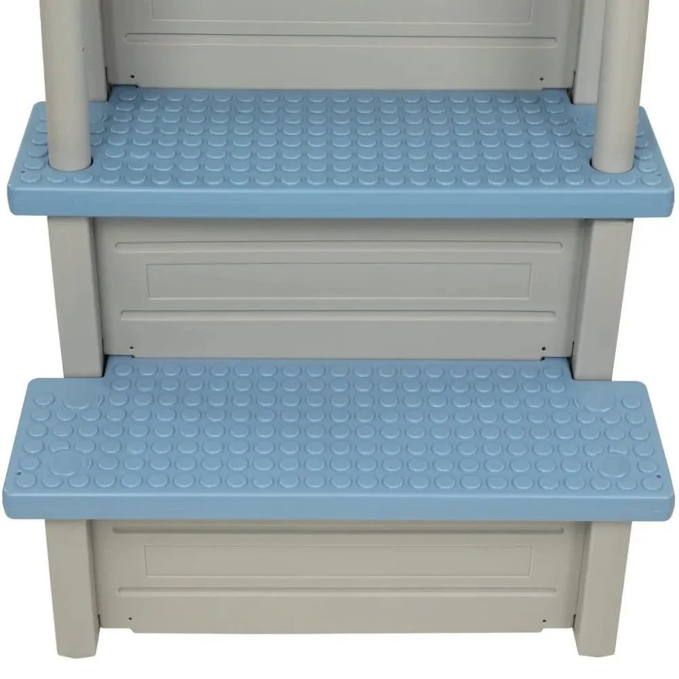 Escalera para piscina con peldaños antideslizantes 81 in altura miniatura 5