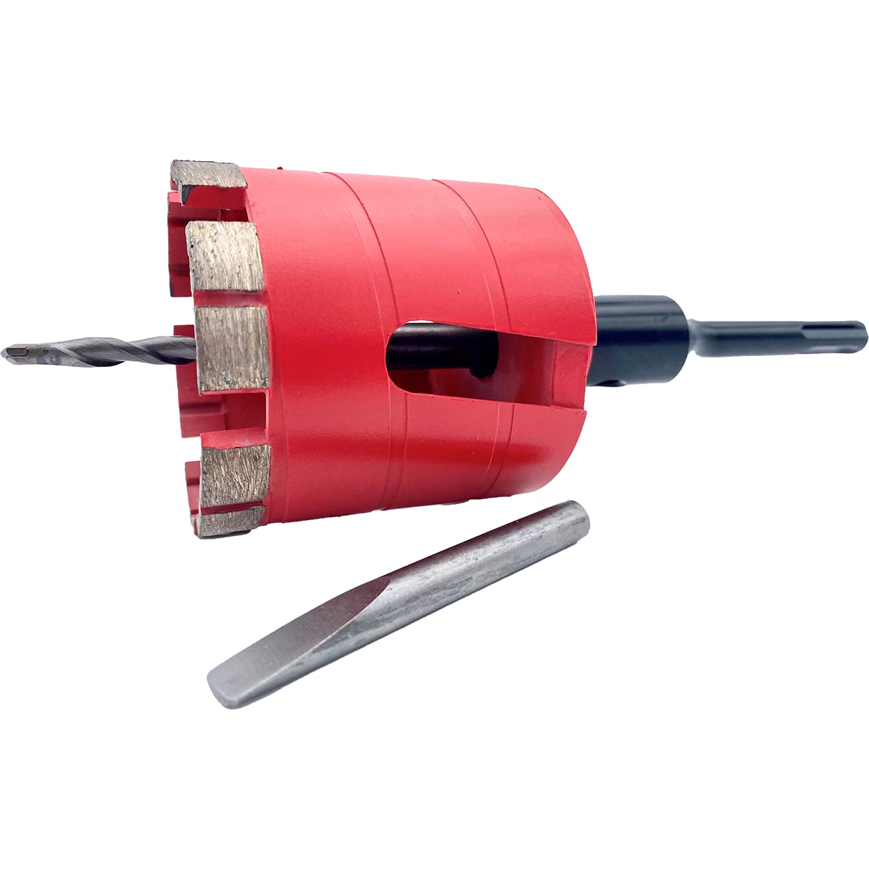 ESD-TOOLS Fresa diamantata con segmento turbo, fresa a corona con attacco M16 | Ø 68 mm con attacco SDS+ e punta di centraggio