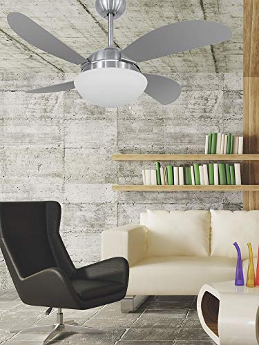 Ventilador De Teto Volare Escovado Vd42 Fly Titânio 127v Volare Volare 110v Escovado