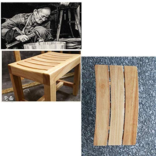 Taburete de baño de madera seguro para ancianos y ducha cómoda 7