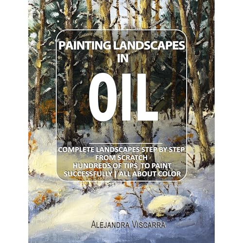 Painting landscapes in Oil Audiolibro Por Alejandra Viscarra arte de portada