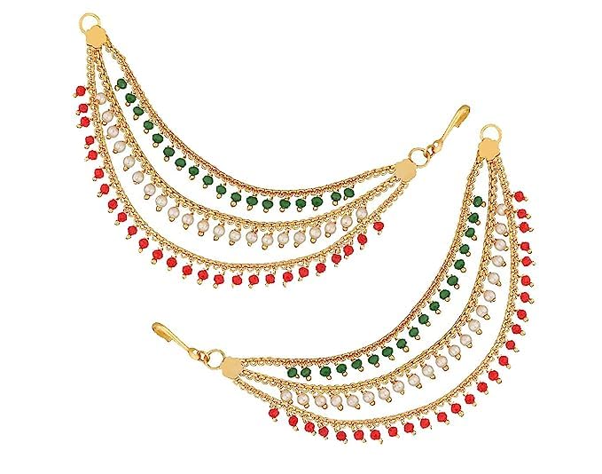 See full amazon price history chart for Gozby WellPoint Gold Plated Hair Chain Earrings | Traditional Wedding Hair Accessory | Bridal Side Chain with Ear Hooks | Fashion Hair Jewelry for Women Gozby WellPoint Gold Plated Hair Chain Earrings | Traditional Wedding Hair Accessory | Bridal Side Chain with Ear Hooks | Fashion Hair Jewelry for Women (B0C7LCQQMP) Amazon Price History, Amazon Price Tracker