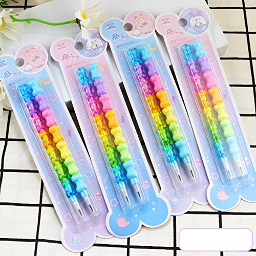 Matite HB impilabili in plastica 8 in 1