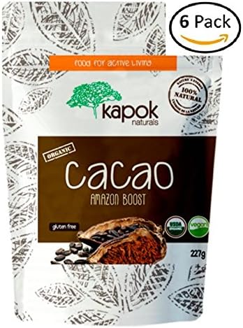 Kapok Naturals Cacao Powder NEW Raw Organic Cacao Powder. Enjoy Rich Dark Chocolate Coco Powder Flavor from Natural and Organic Cacao from Peru. USDA, ISO & GMP Certified โฆ (3)
