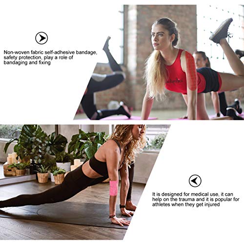 BESPORTBLE 6Pcs Bandagem Elástica Auto-Adesiva Fita Adesiva Elástica Elástica para Primeiros Socorro