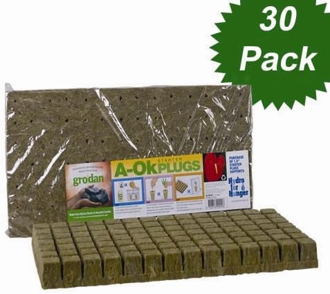 Grodan A-OK Starter Plug Rockwool 1.5" Grow Media - Full Case