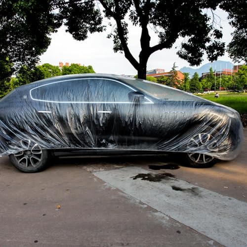Funda transparente para coche de ajuste universal e impermeable para protección exterior 2