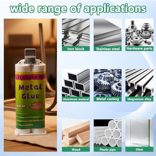 Image of Metal Repair Glue,Liquid Weld for Metal,Adhesive Liquid Steel,1.76 oz | Weld Stainless Steel, Iron, Aluminum, Plastics, Ceramics, Metal to Metal Adhesive, Cold Weld, Exhaust Repair Kit