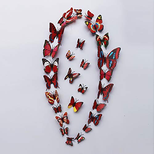 Image of Rangoli Butterfly Wall Stick or Magnet for Home, Office, Kids Room Decor Self Adhesive Removable PVC. Design-9