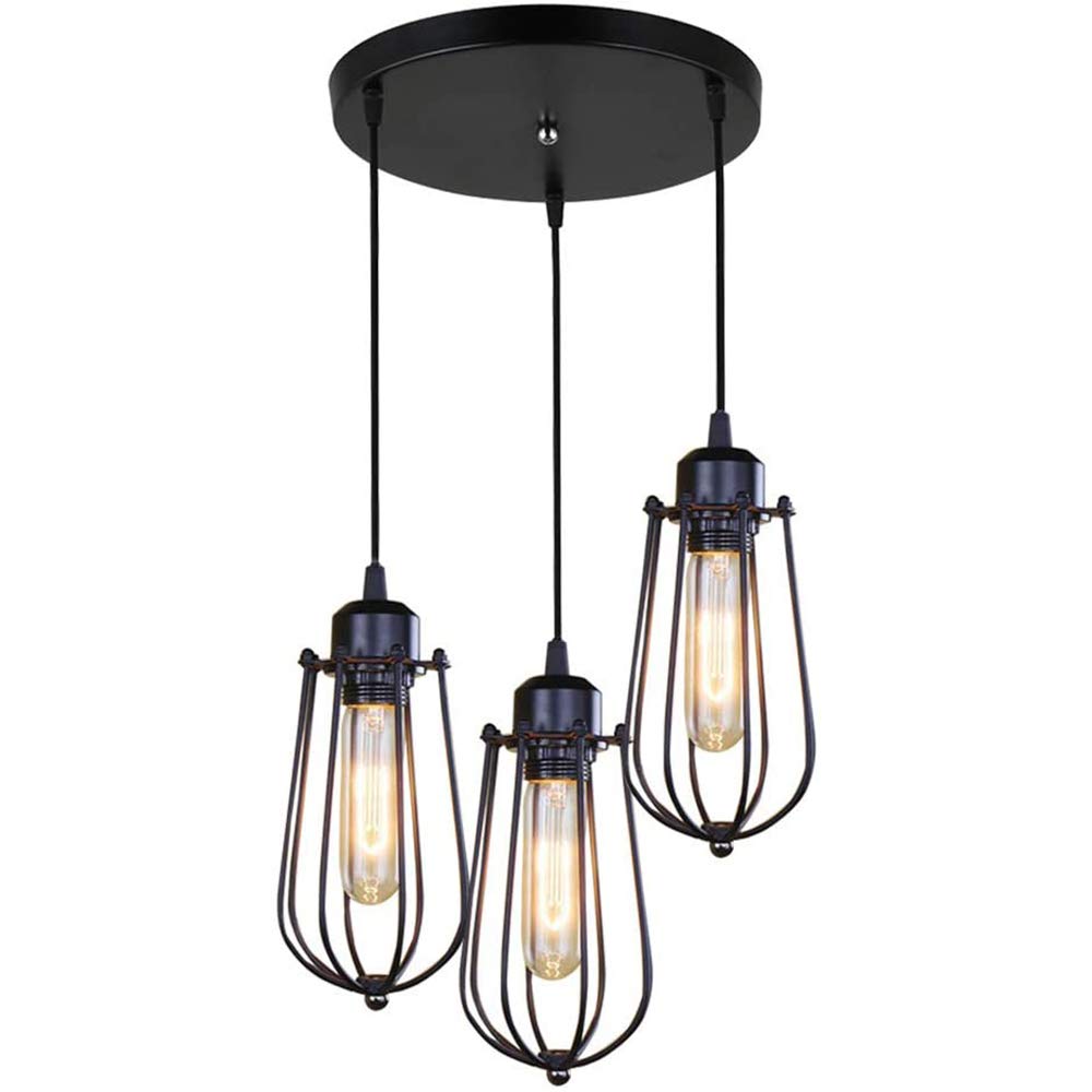 Retro metalowa lampa sufitowa wisząca oprawa żyrandol przemysłowy styl vintage czarny kreatywny metalowy wisząca oprawa oświetleniowa klatka lampa sufitowa oprawa sufitowa oprawa poddasza kawiarnia