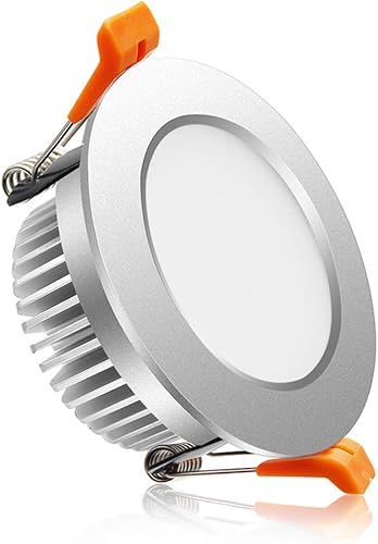 YGS-Tech Iluminación empotrable LED de 2 pulgadas, regulable, 3 W (equivalente a halógeno de 35 W), blanco cálido de 3000 K, CRI80, luz de techo