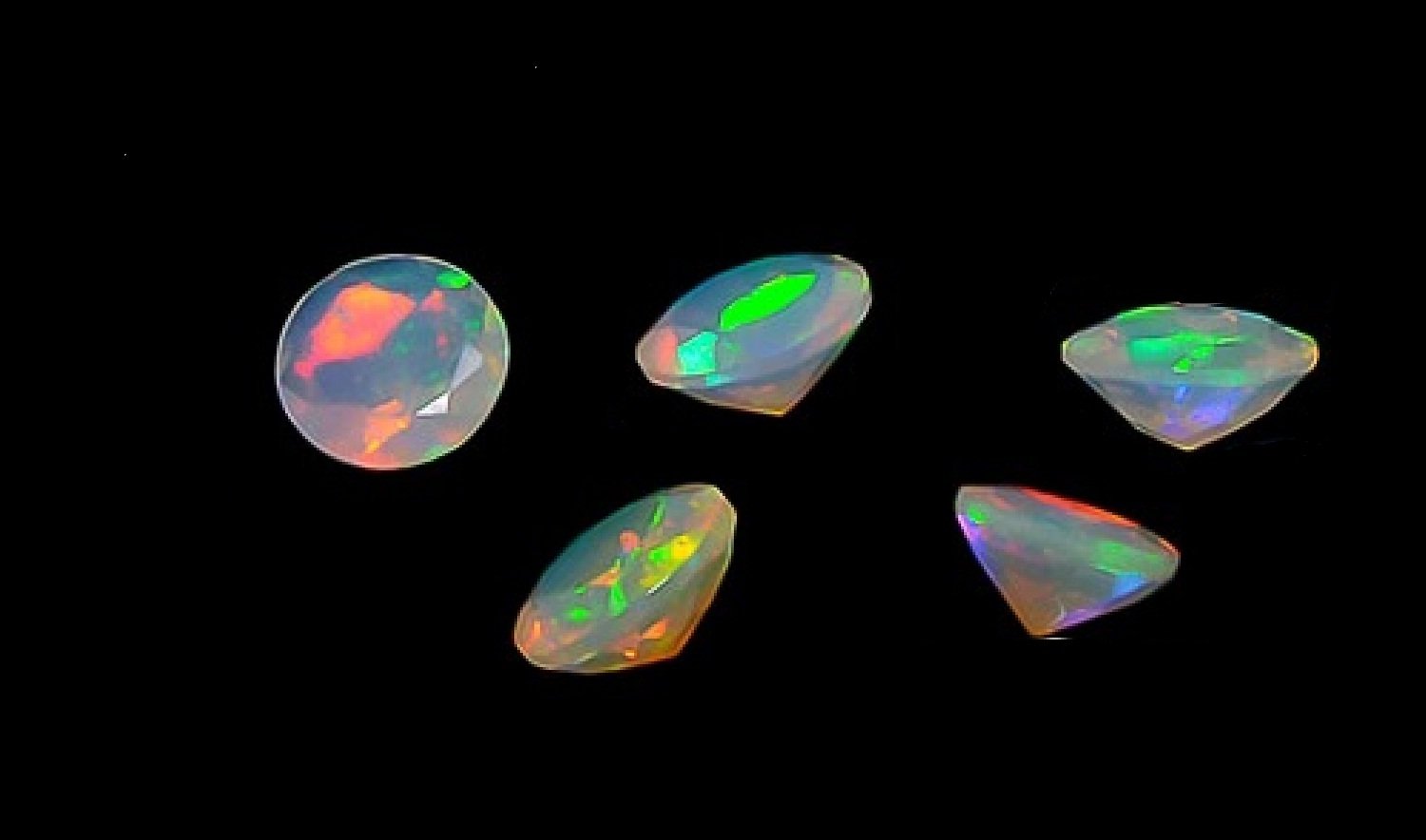 Opale d'Éthiopie de 6 mm facettée haut de gamme pour joaillerie fine