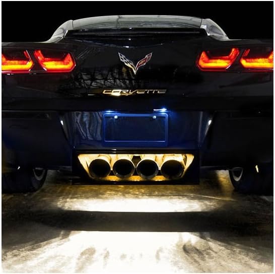 C7 Corvette Exhaust LED Lighting Kit for 2014-2019 Stingray, Z51, Z06 Corvettes (Red/Super Bright)