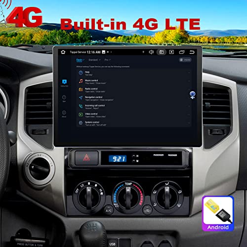 Radio con pantalla táctil 13.3 pulgadas para Toyota Tacoma 2005-2015 miniatura 4