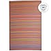 Fab Habitat Outdoor Rug - Waterproof, Fade Resistant, Crease-Free - Premium Recycled Plastic - Striped - Patio, Porch, Deck, Balcony - Cancun - Multicolor - 5 x 8 ft