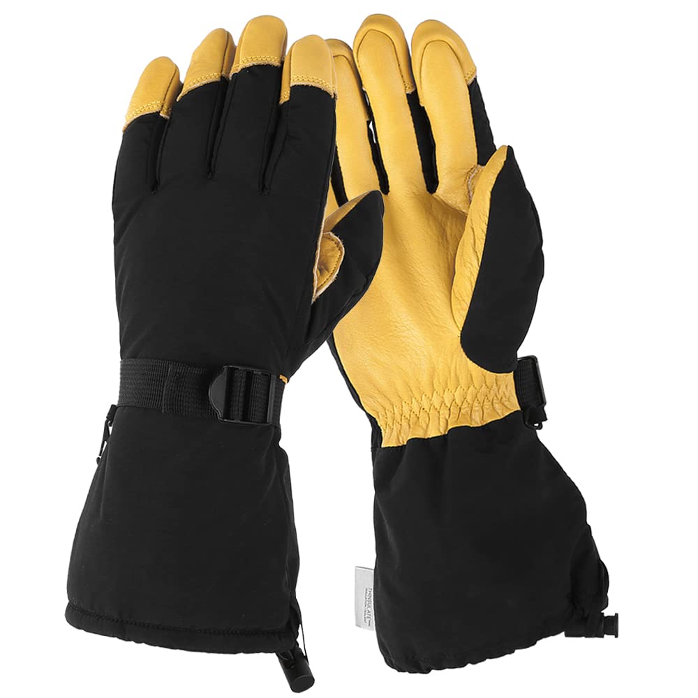 Qingyuan Skiing Glove Winter Snowmobile Sports Snow Shoveling Motorbike Riding Thermal Gloves Waterproof Warm Glove for Winter Outdoor SPO ng Working