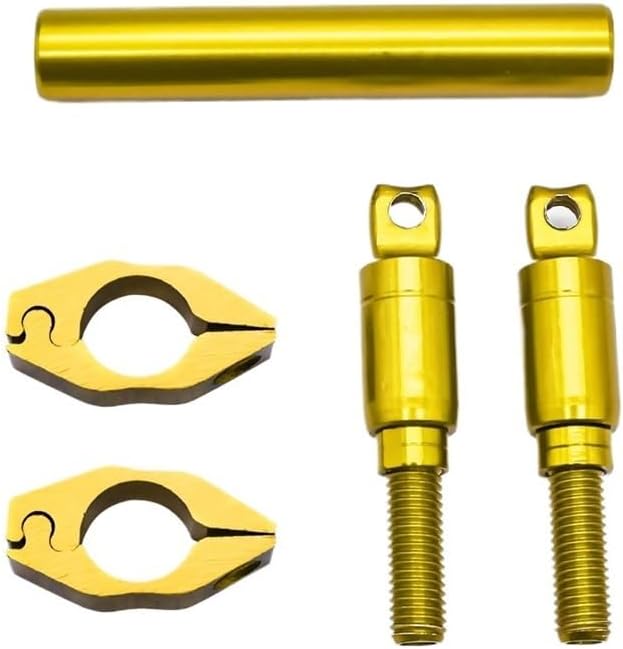 クロスバーバランス オートバイバランスバークロスバー強化ハンドルバー 30 センチメートル携帯電話ライトホルダー(Yellow 1P