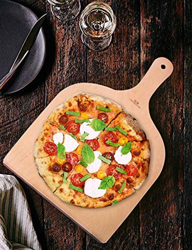 G.a HOMEFAVOR Pizzaschaufel/Pizzaschieber aus Holz 2er-Set – Ansicht 4